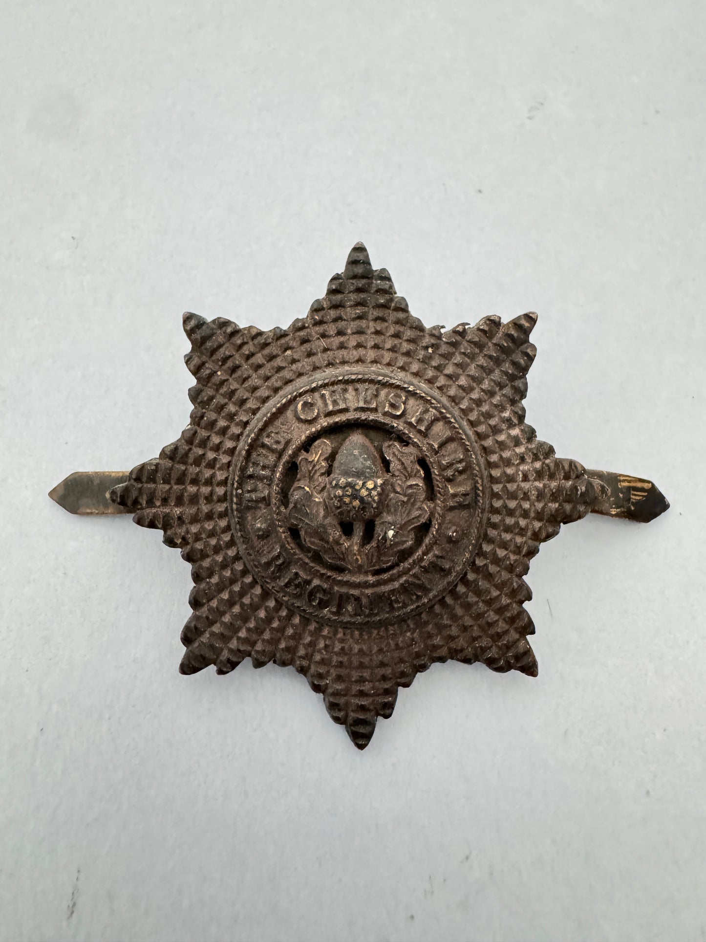 WW2 British Army Cheshire Regiment Officer's OSD Cap Badge