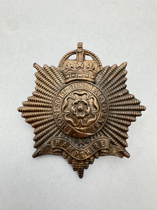 WW2 British Army Hampshire Regiment Officer's OSD Cap Badge
