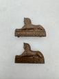 WW2 British Army Dorsetshire Regiment Officer's OSD Collar Badges (Pair)