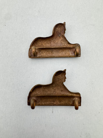 WW2 British Army Dorsetshire Regiment Officer's OSD Collar Badges (Pair)