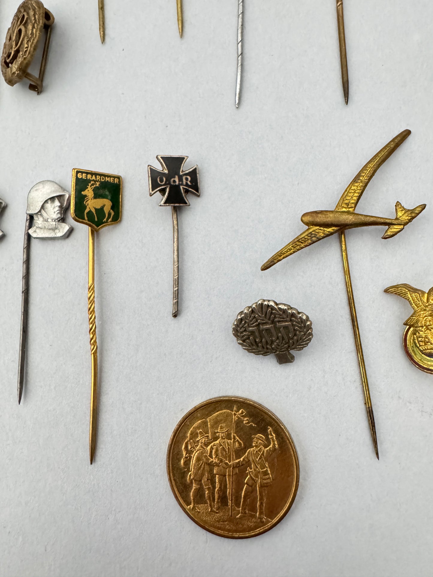 Collection of German Stickpin Miniature Awards & Membership Badges