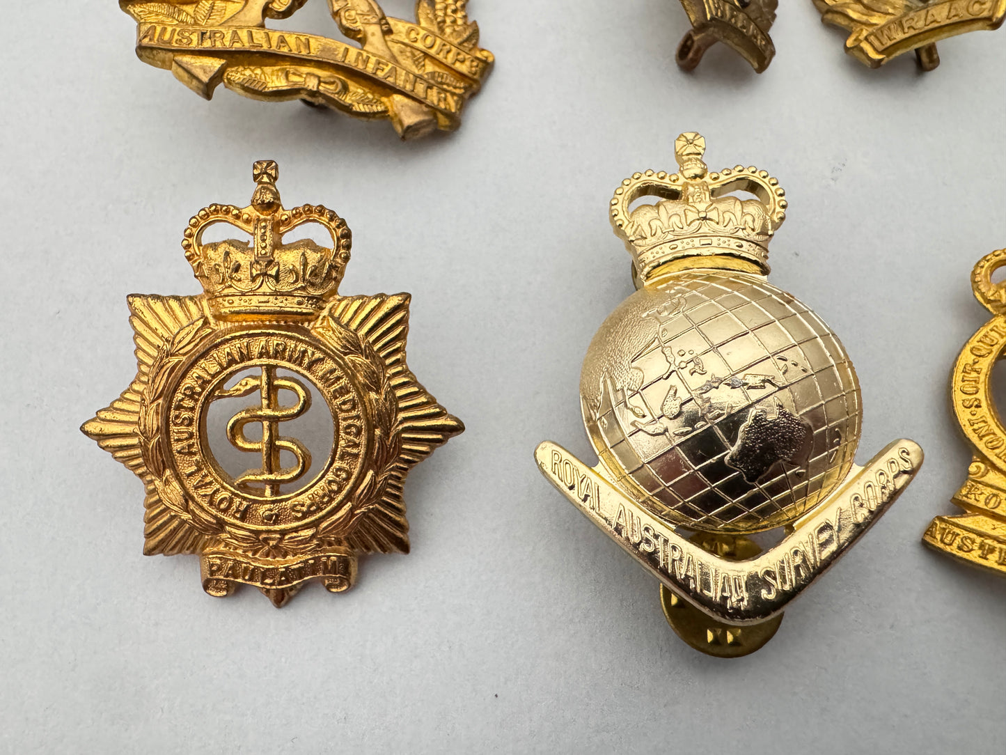 Post WW2 Australian Army Cap Badges ANZAC