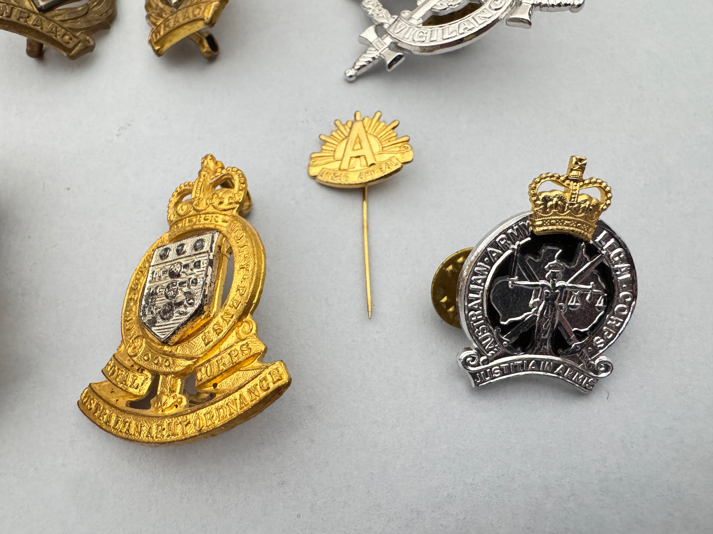 Post WW2 Australian Army Cap Badges ANZAC