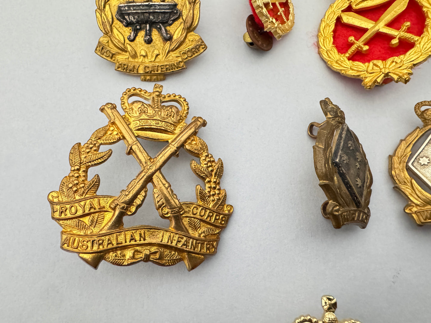 Post WW2 Australian Army Cap Badges ANZAC