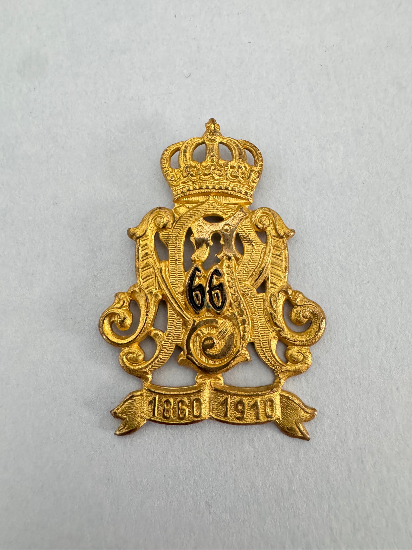 Imperial German Army 66th Regiment Commemorative Pin Badge