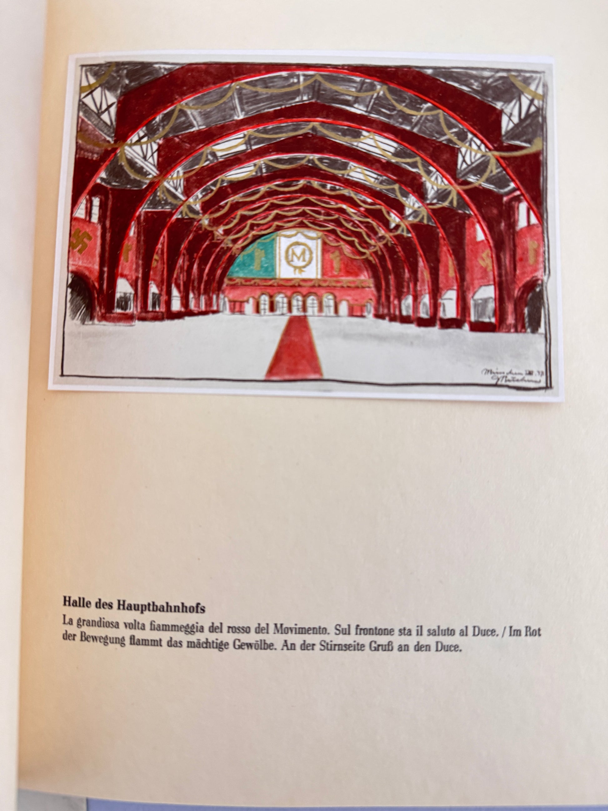 Presentation Volume of Benito Mussolini’s State Visit to Munich 1937 – Very fine and rare original presentation volume in...