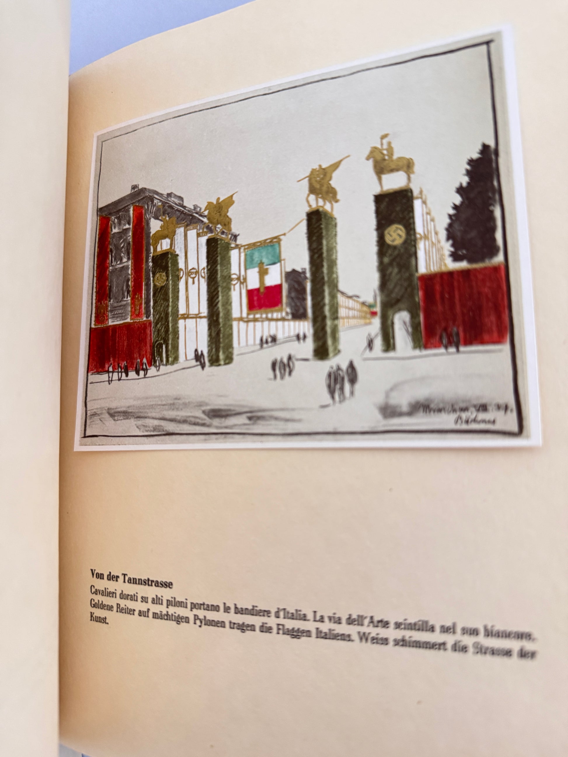 Presentation Volume of Benito Mussolini’s State Visit to Munich 1937 – Very fine and rare original presentation volume in...