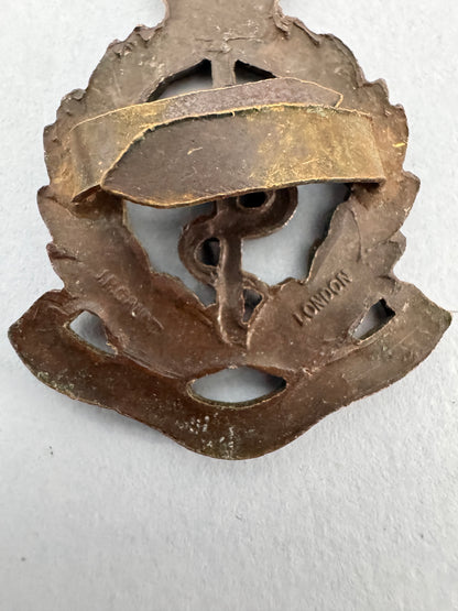 WW2 British Royal Army Medical Corps Officer's Cap Badge GAUNT