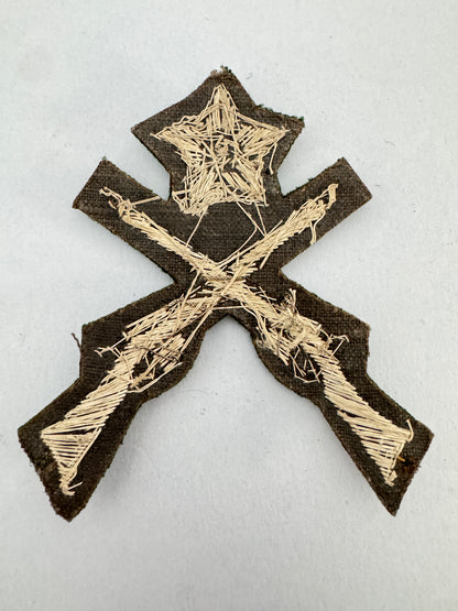 WW1 British Army Company Marksman Proficiency Bullion Arm Badge