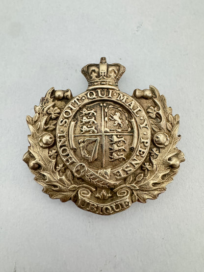 Victorian British Army Royal Engineer Volunteers Belt Buckle Badge