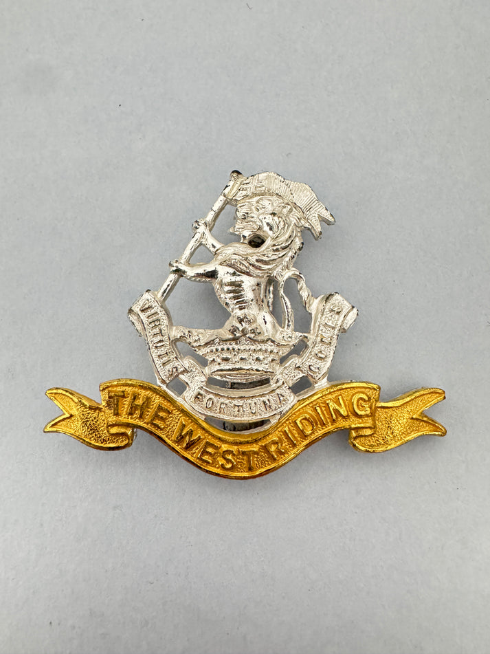 British Army Duke of Wellington West Riding Regiment Officer Cap Badge ...