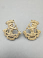 British Army Duke of Wellington West Riding Regiment Officer Dress Collar Badges