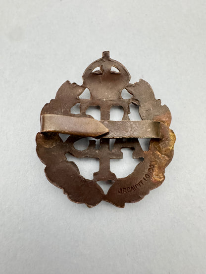 WW2 British Army Territorial Service (ATS) Officer's Cap Badge GAUNT