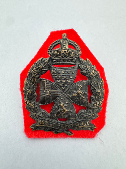 WW2 British Army Inns of Court Officer Training Corps Cap Badge OTC