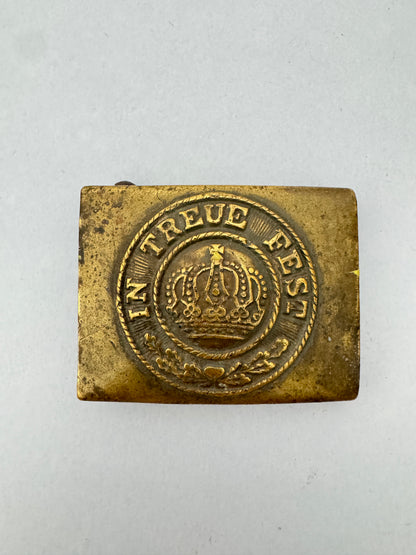 WW1 German Bavarian Army Other Ranks Brass Belt Buckle