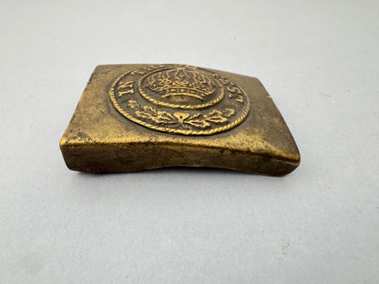 WW1 German Bavarian Army Other Ranks Brass Belt Buckle