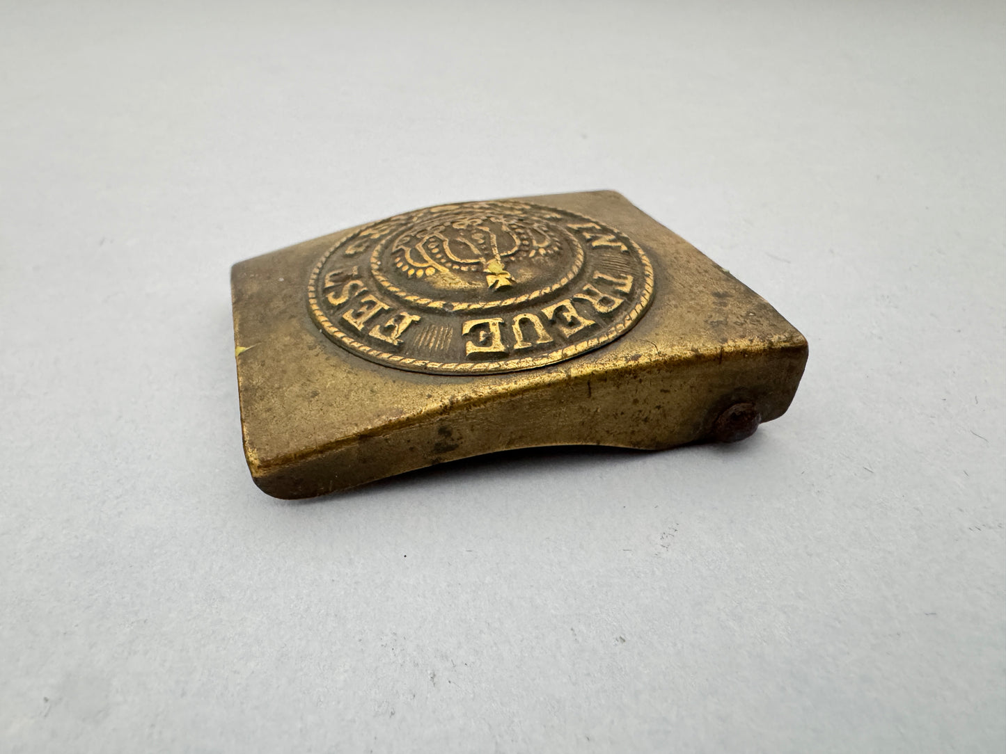 WW1 German Bavarian Army Other Ranks Brass Belt Buckle
