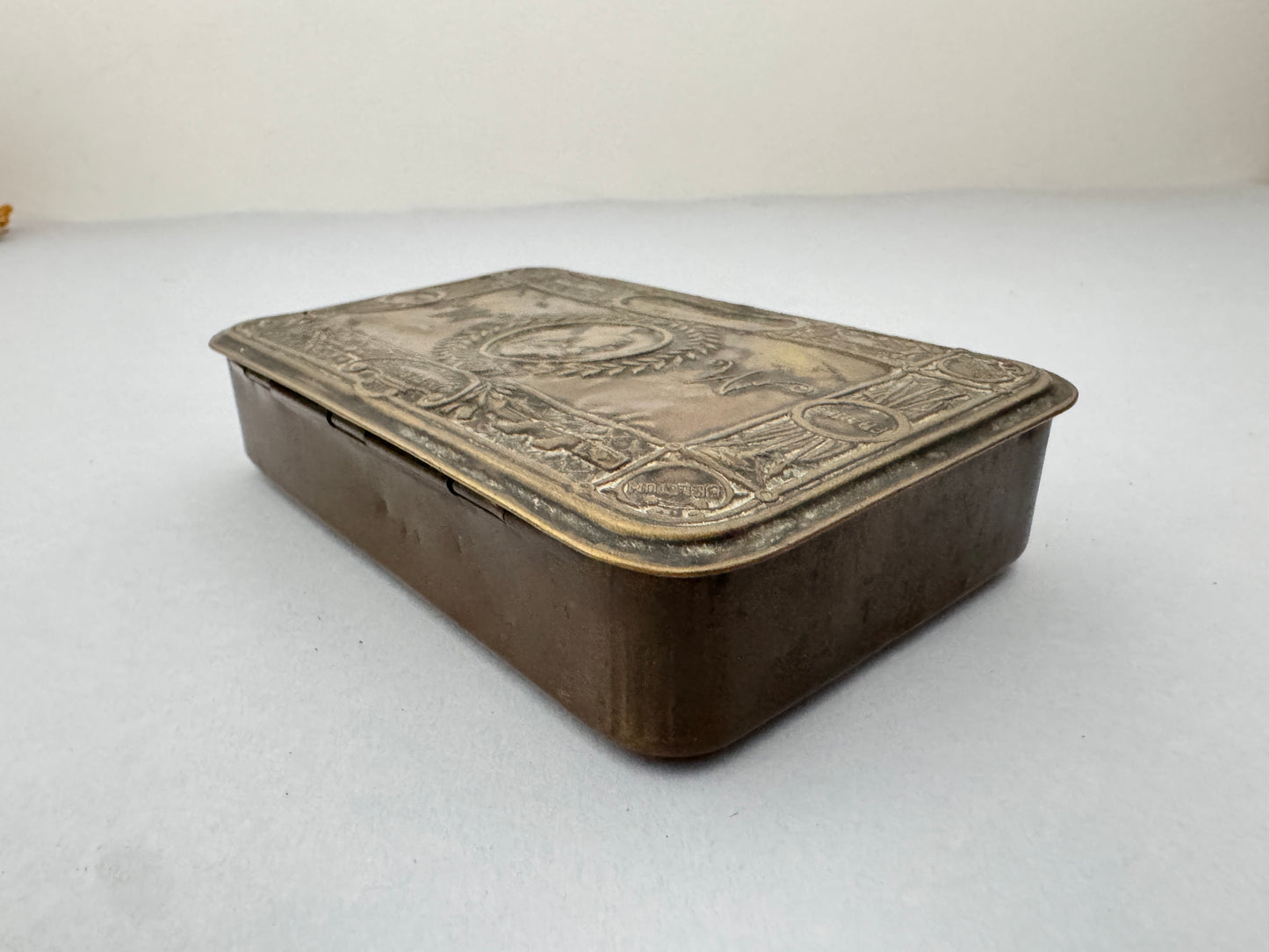 WW1 British Christmas 1914 Princess Mary Brass Gift Tin