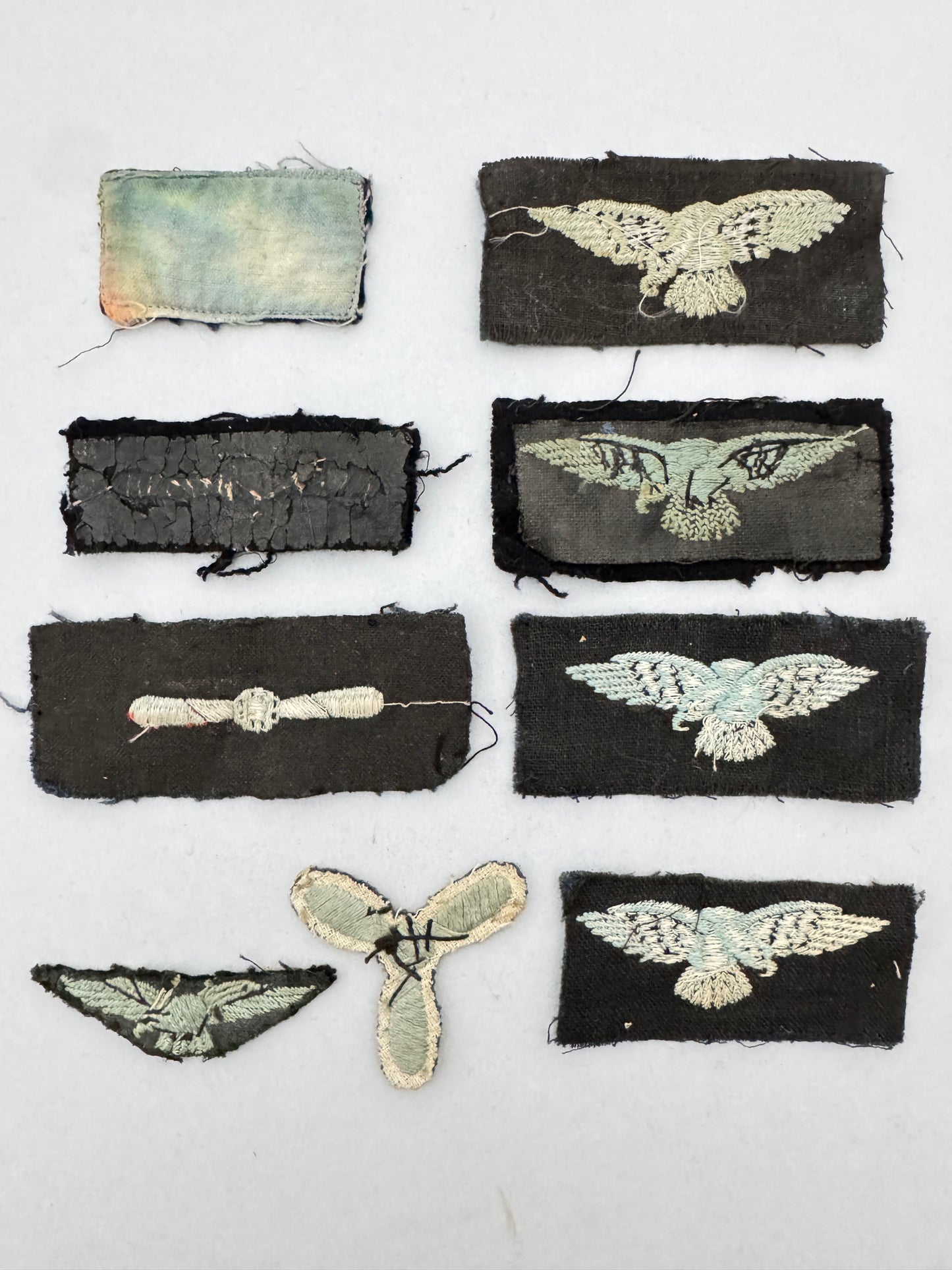 WW2 British Royal Air Force Cloth Uniform Insignia Badges