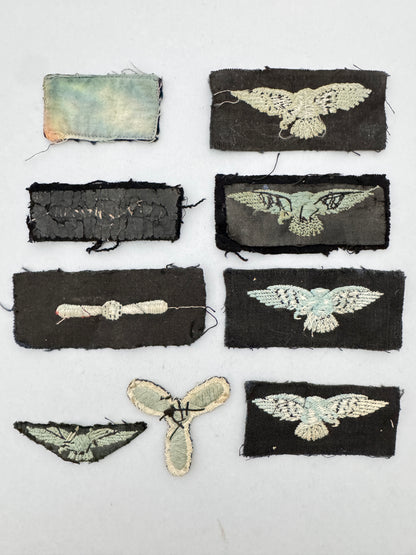 WW2 British Royal Air Force Cloth Uniform Insignia Badges