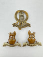 WW2 British Army 15th 19th Hussars (Armoured) Regiment Cap Badge & Collar Badges
