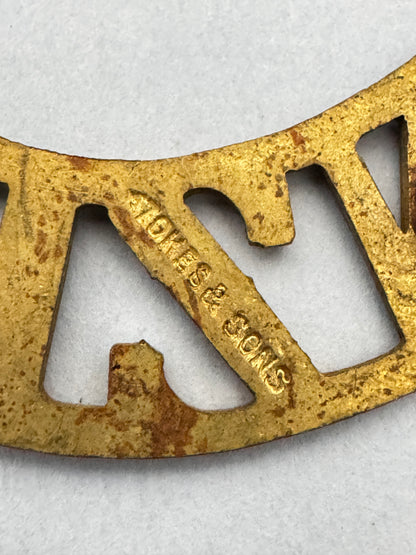 WW1 New Zealand Army (NZEF) Shoulder Title Badges NZMGS NZMR NZFA