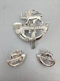 British Army Herefordshire Light Infantry Cap Badge & Collar Badges