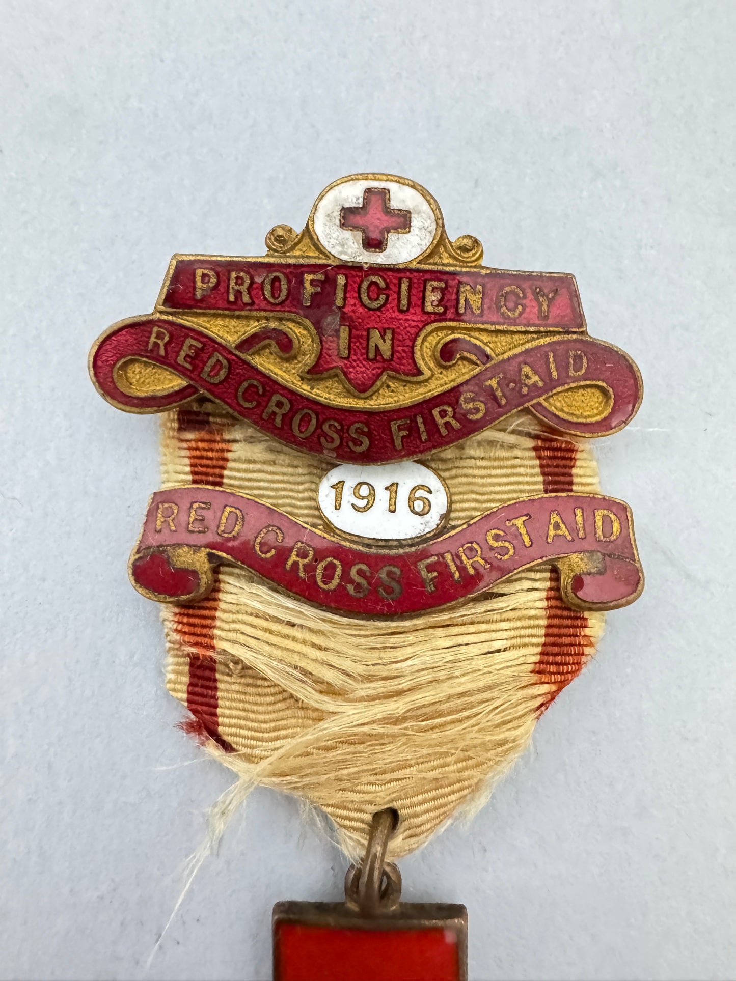 WW1 British Red Cross Society First Aid Proficiency Medal 1916 Clasp