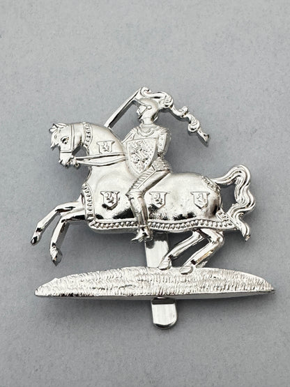British Army Fife & Forfar Yeomanry Anodised Staybrite Cap Badge