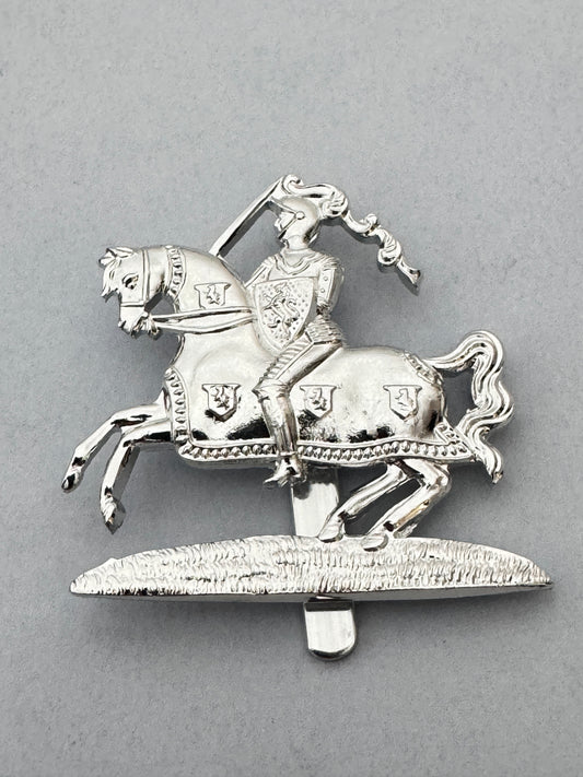 British Army Fife & Forfar Yeomanry Anodised Staybrite Cap Badge