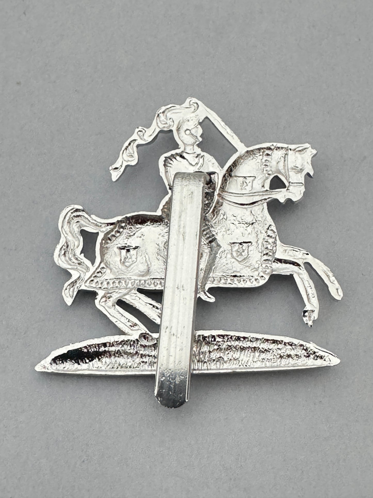 British Army Fife & Forfar Yeomanry Anodised Staybrite Cap Badge