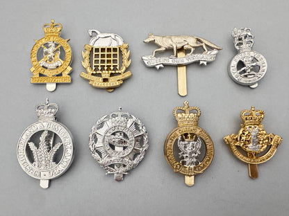 Post WW2 British Territorial Army Yeomanry Staybrite Cap Badges