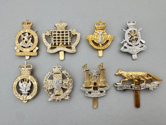 After WW2 British Territorial Army Yeomanry Staybrite Cap Badges