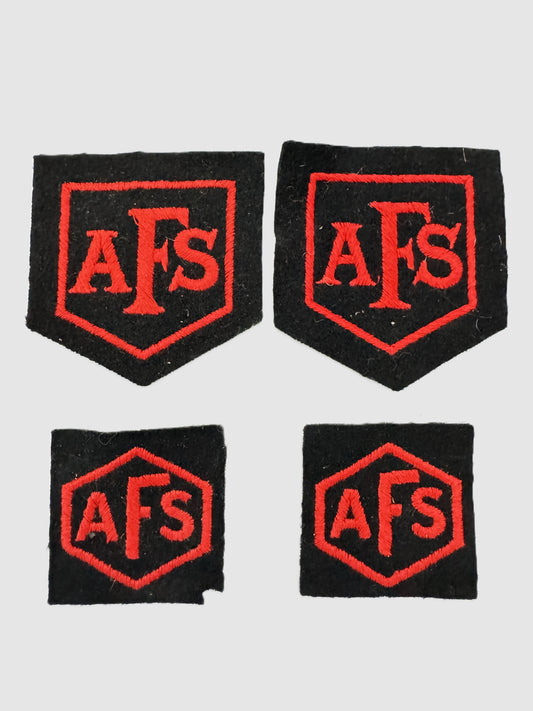 WW2 British Auxiliary Fire Service (AFS) Formation Sign Arm Badges