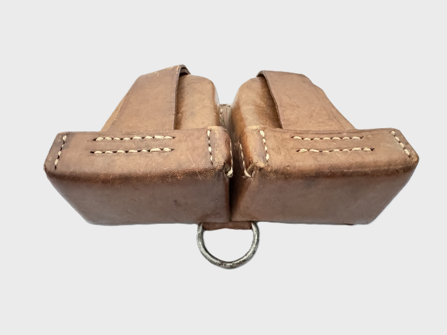 WW2 Polish Army Mosin Nagant Leather 2 Cell Ammo Pouch