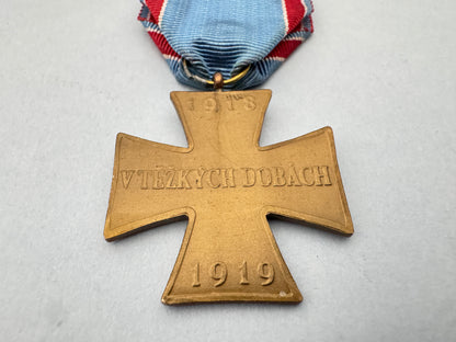 Czechoslovak Volunteer's Cross Medal 1918-1919