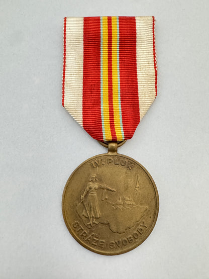 Czechoslovak 4th Regiment of the Freedom Guard Medal 1918-1948