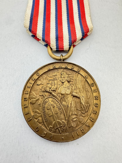 Czechoslovak 1918-1919 Independence Volunteers Congress Brno 1938 Medal
