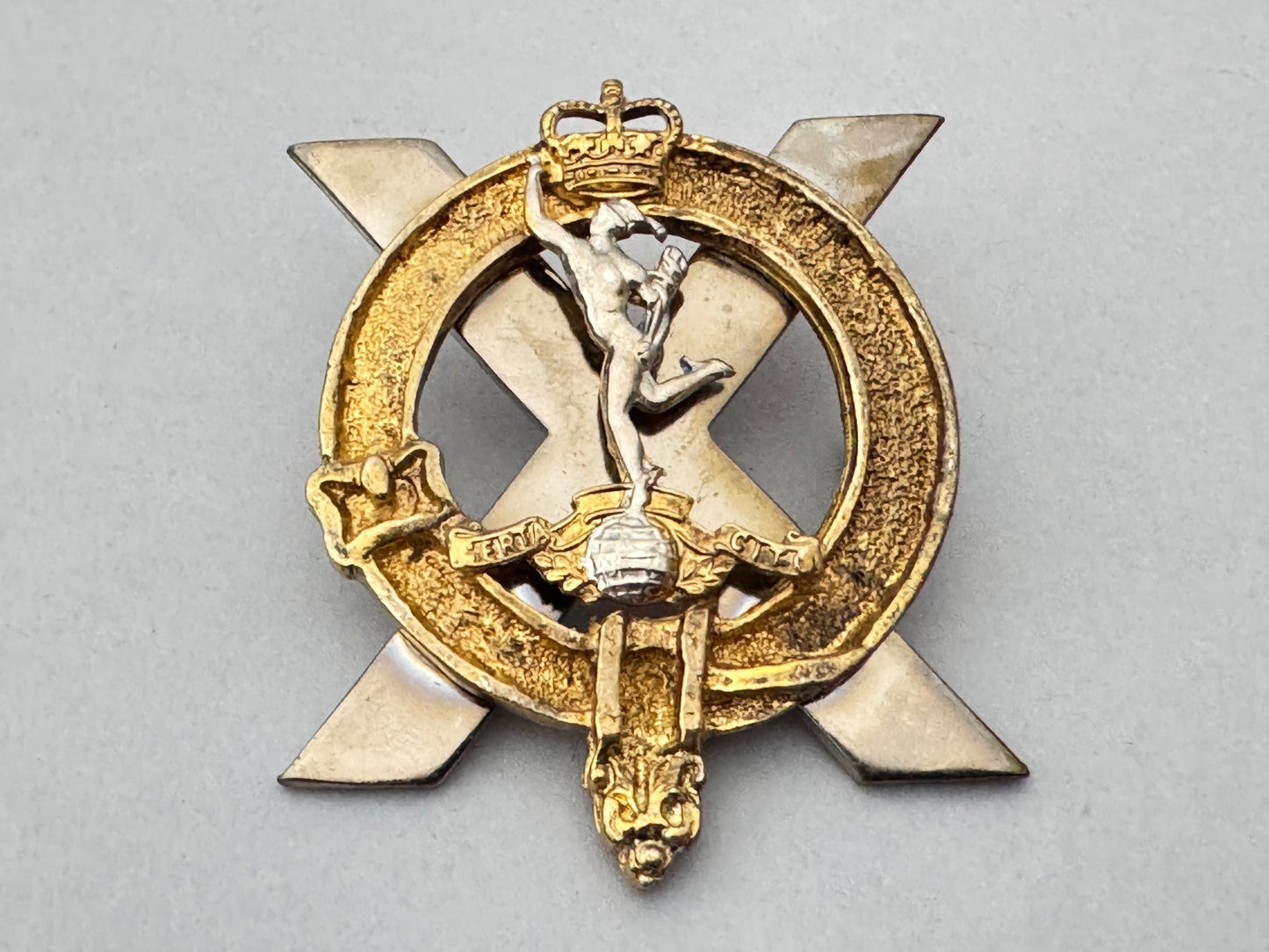 British Army 32nd Scottish Signal Territorial Regiment Glengarry Cap Badge