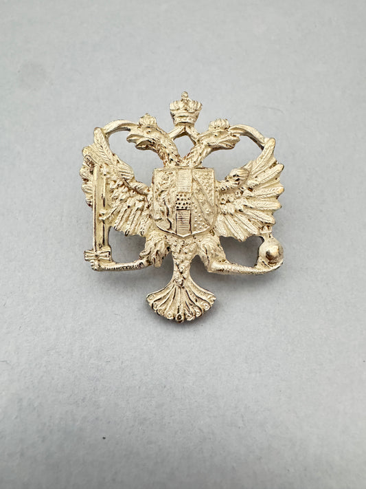 British Army 1st Queens Dragoon Guards Officer's Dress Cap Badge