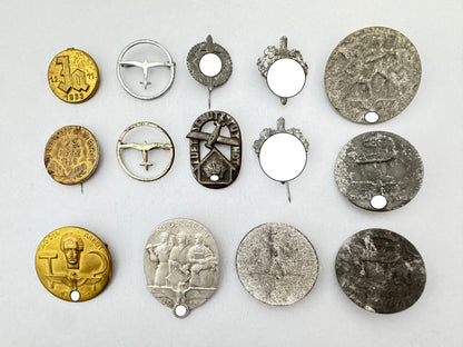 Collection of Third Reich German Tinnie Day Badges