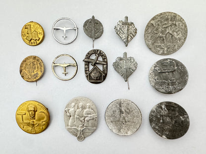 Collection of Third Reich German Tinnie Day Badges