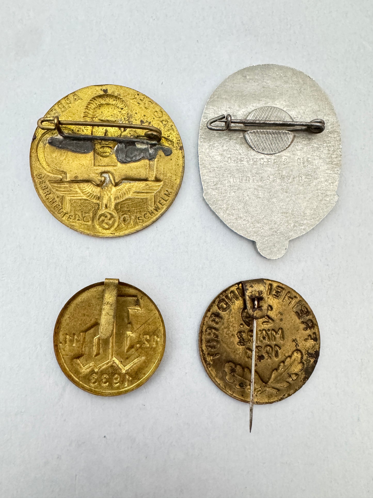 Collection of Third Reich German Tinnie Day Badges