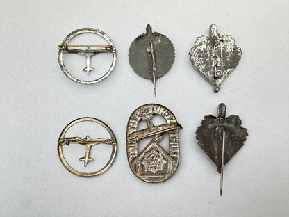 Collection of Third Reich German Tinnie Day Badges
