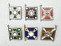 Third Reich German WHW Military Standard Banner Tinnie Badges