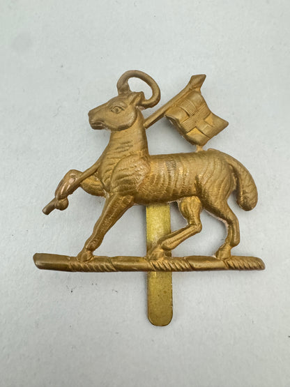 WW2 British Army Queen's Royal Regiment (West Surrey) Cap Badge