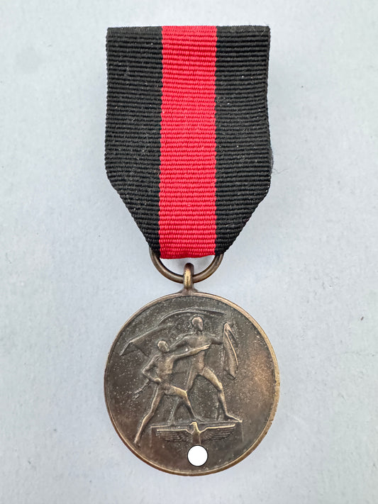 Third Reich Germany, Czechoslovak Sudetenland Annexation Medal 1938