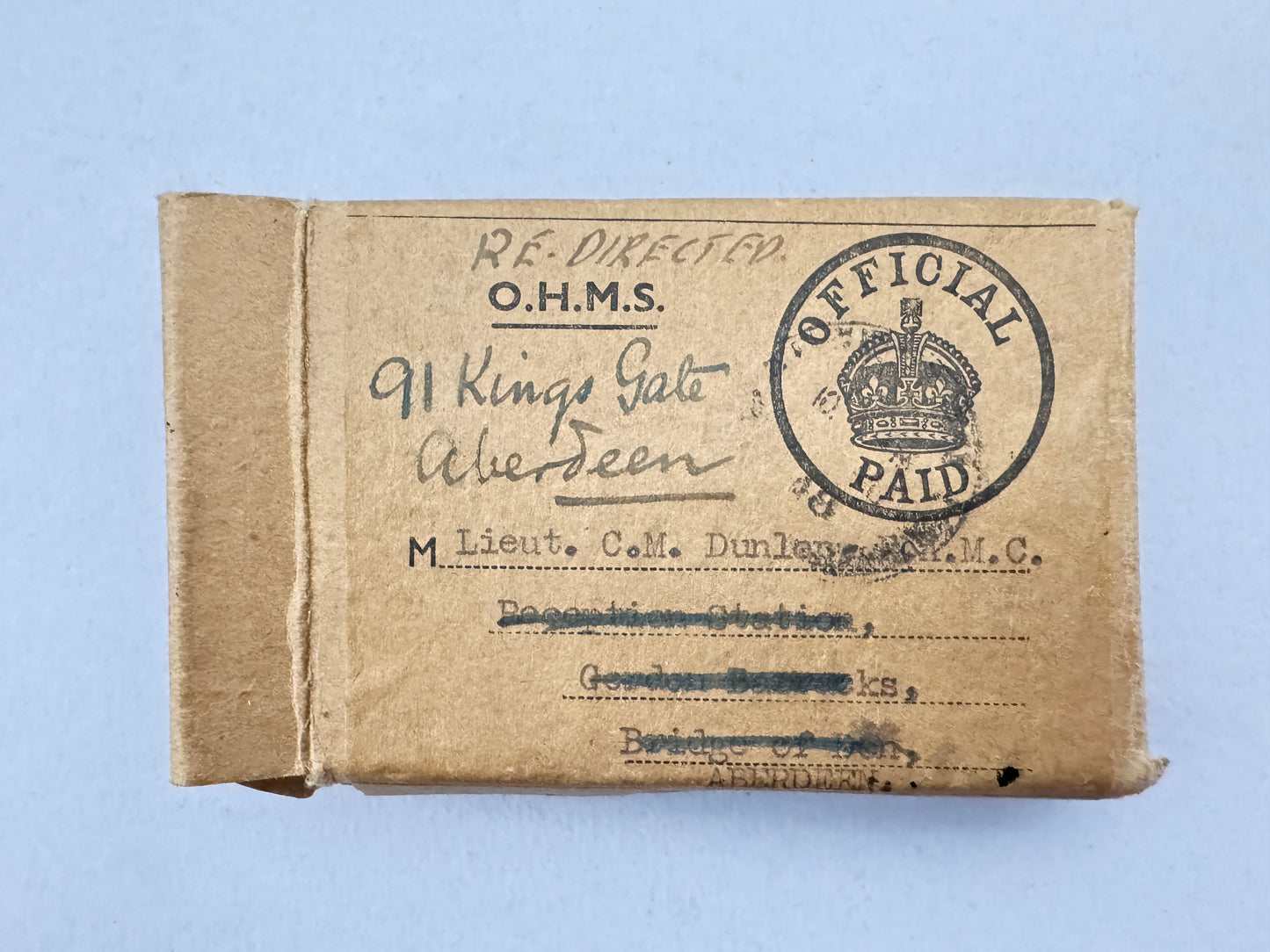 WW2 British Defence Medal Boxed to Officer of the Royal Army Medical Corps