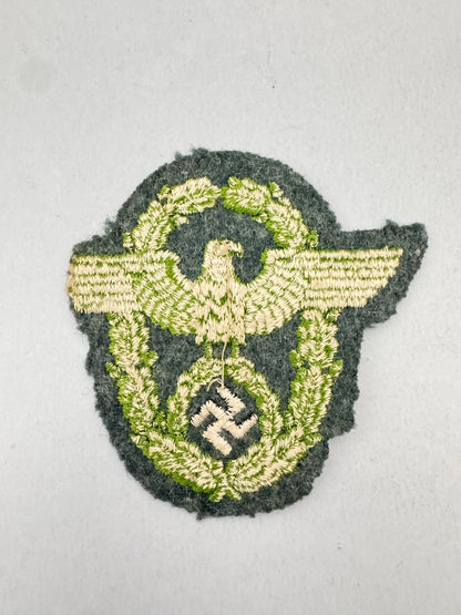 WW2 German Schutzpolizei Police Officer's Tunic Arm Badge