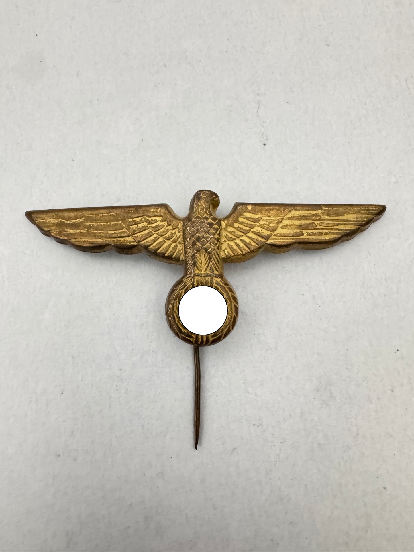 WW2 German Kriegsmarine Metal Eagle Cap Badge